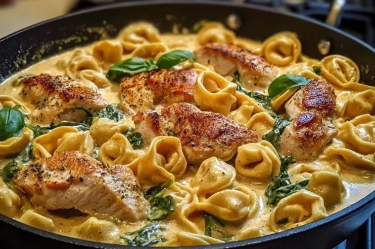 eintopf-mit-wurzigem-knoblauchbutter-huhnchen-und-tortellini